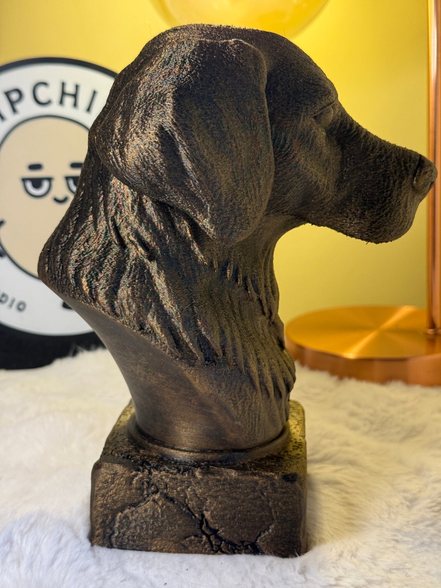 Brittany Spaniel Antique Bust