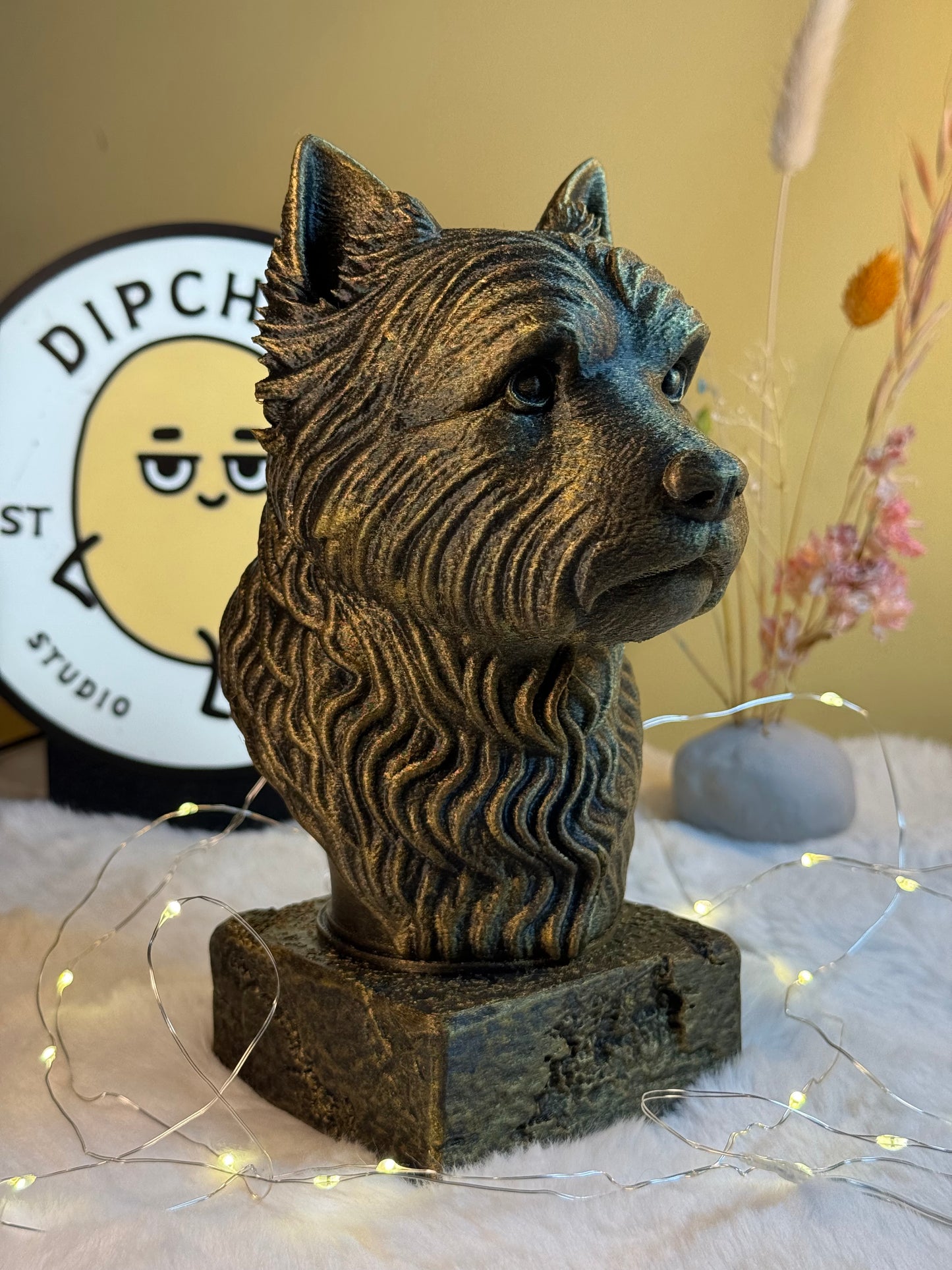 West Highland Antique Bust