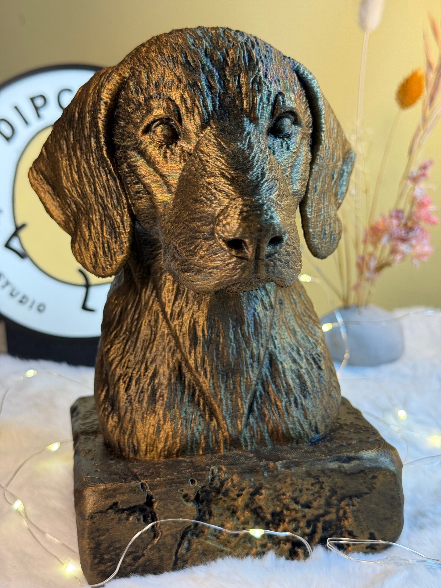 Plott Hound Antique Bust