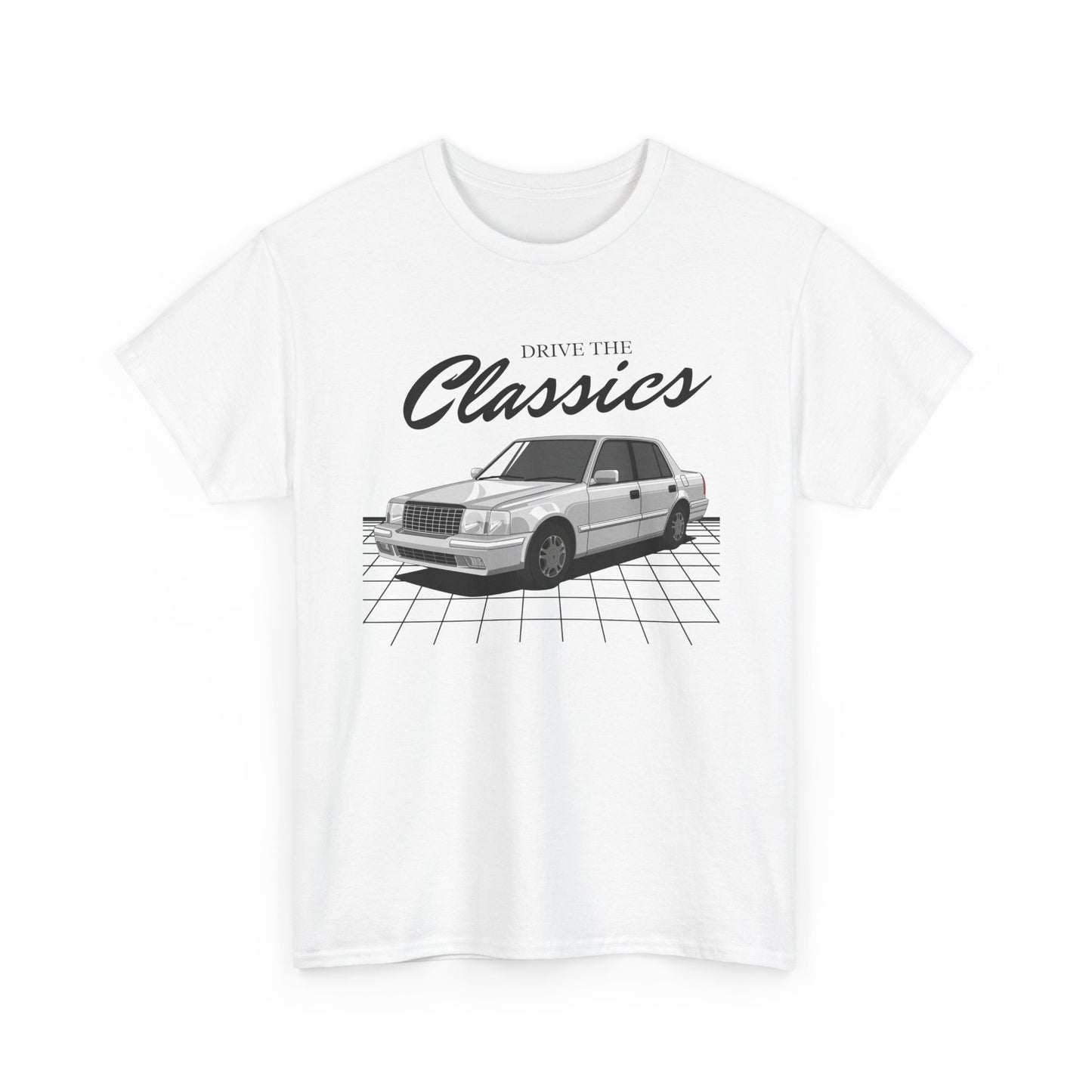 Inspired by the workhorse of Tokyo: the Toyota Crown Comfort S10 (1995–2018). This shirt honors the legendary Japanese taxi – boxy, bulletproof, and iconic across Asia.