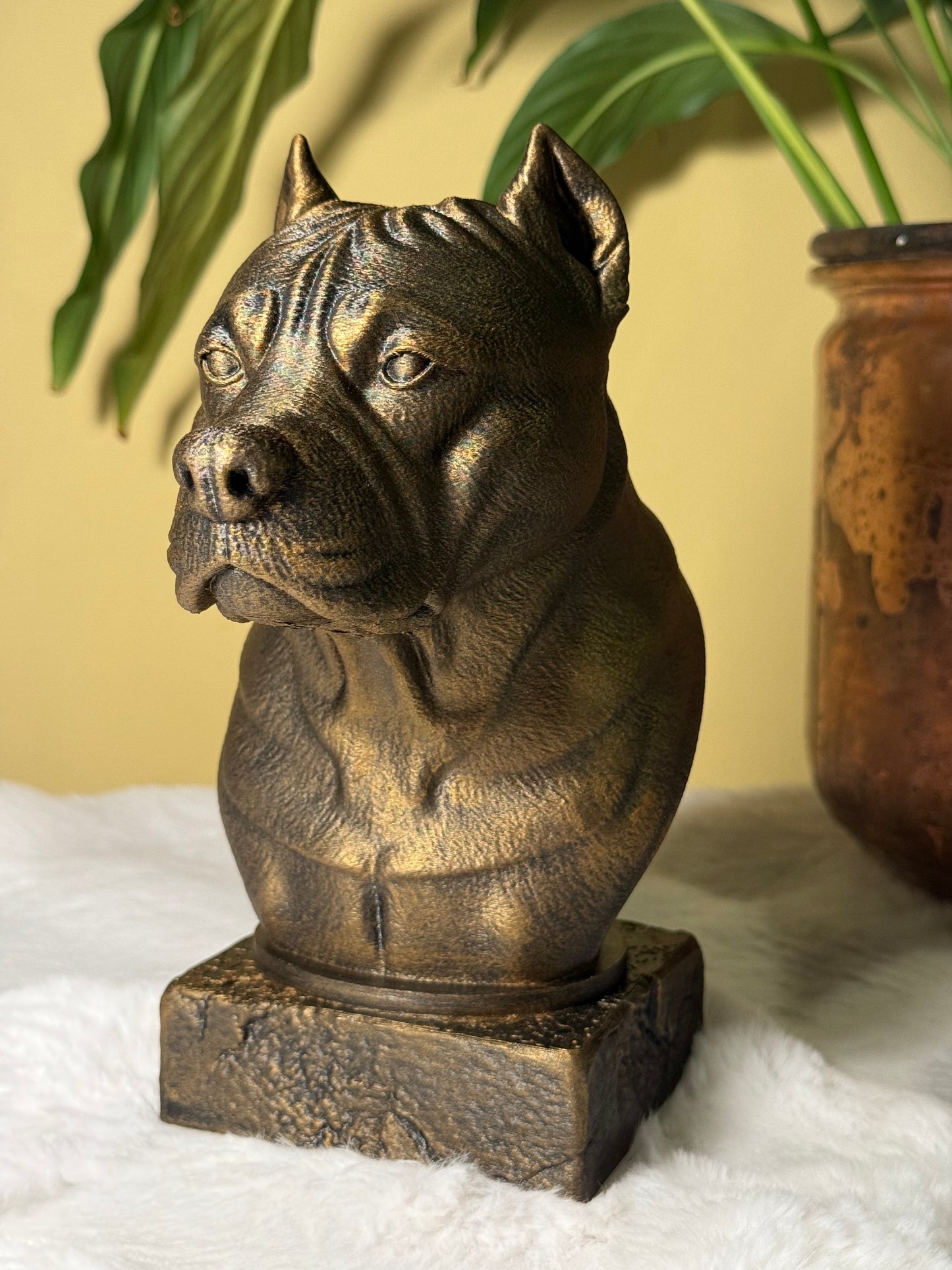 American Staffordshire Terrier Antique Bust