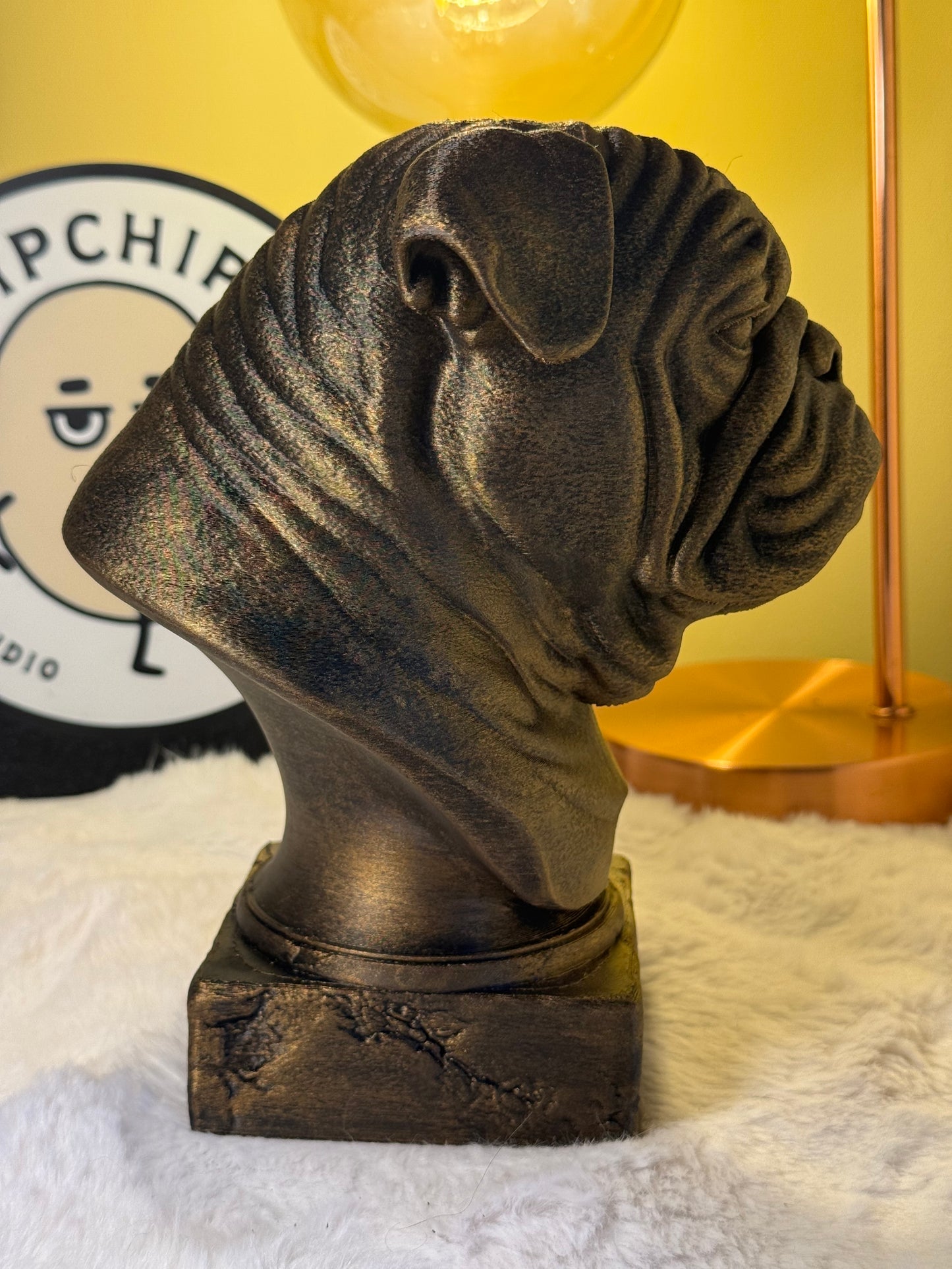 English Bulldog Antique Bust