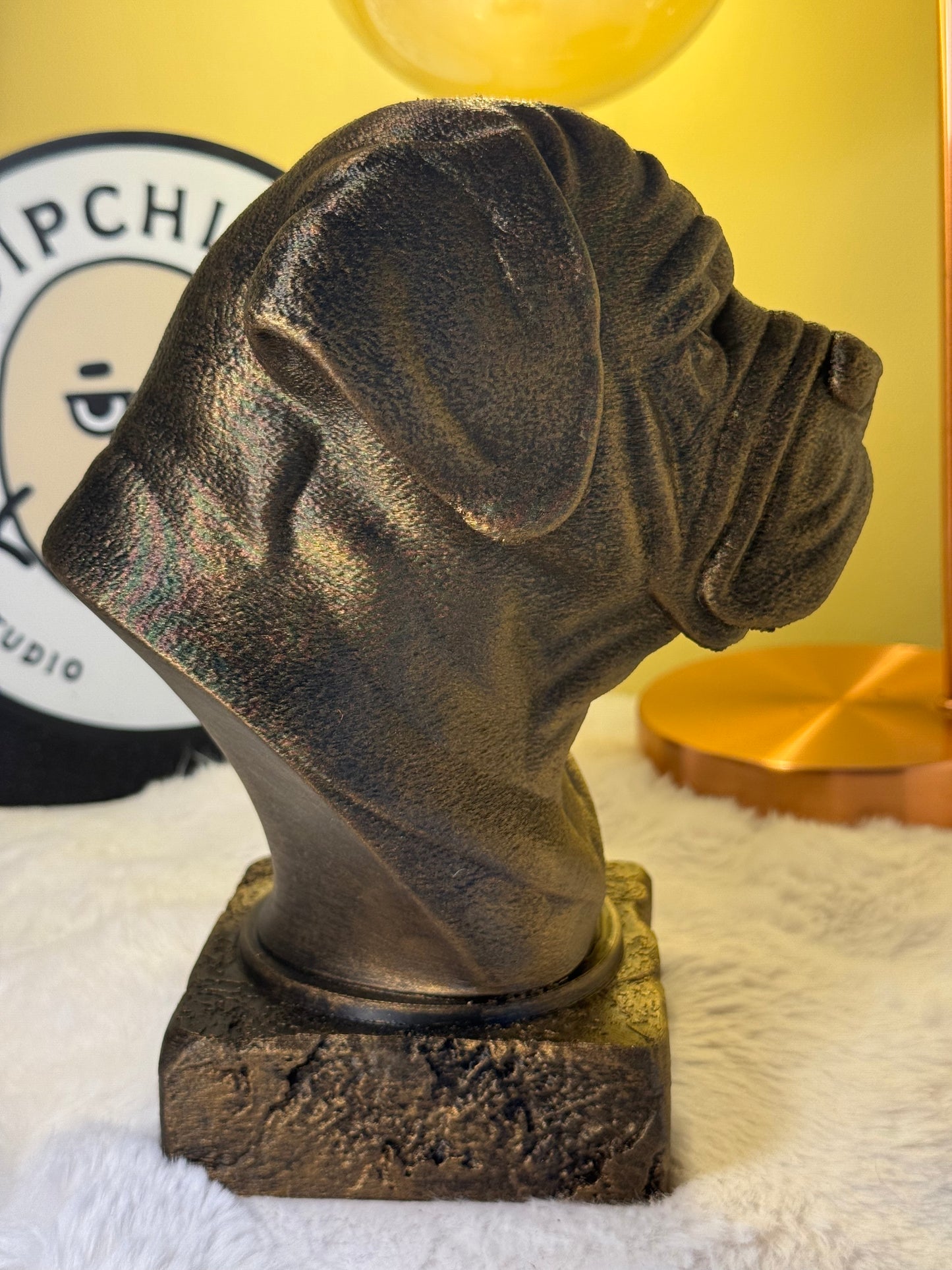 English Mastiff Antique Bust