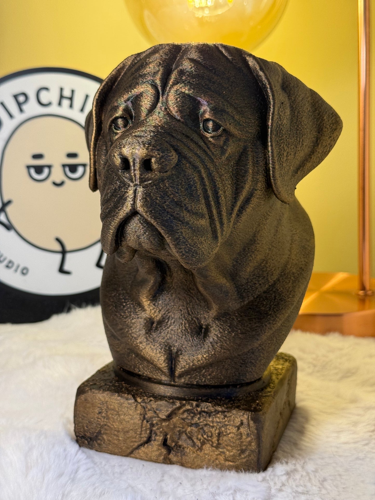 English Mastiff Antique Bust