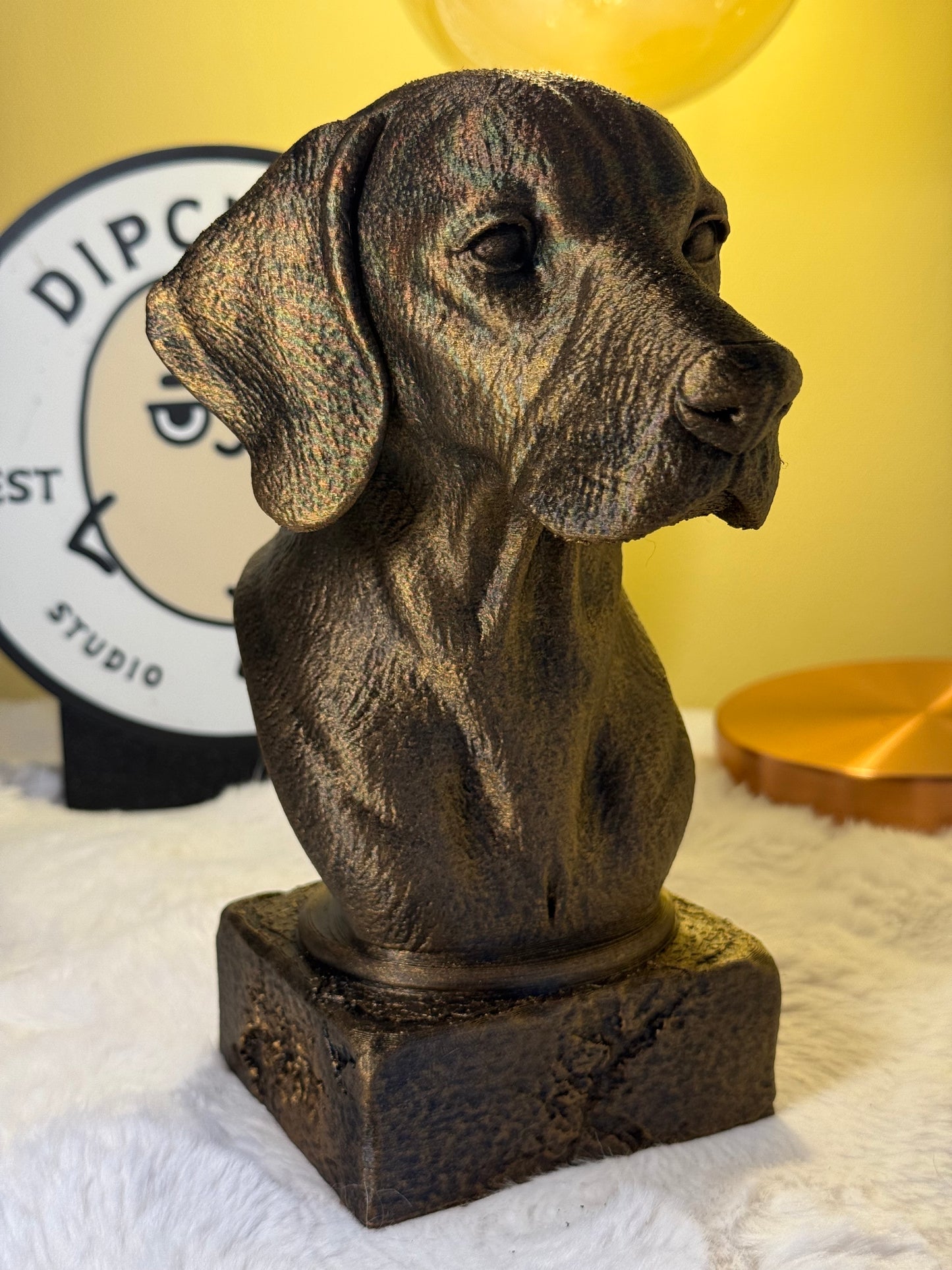 Hungarian Vizsla Antique Bust