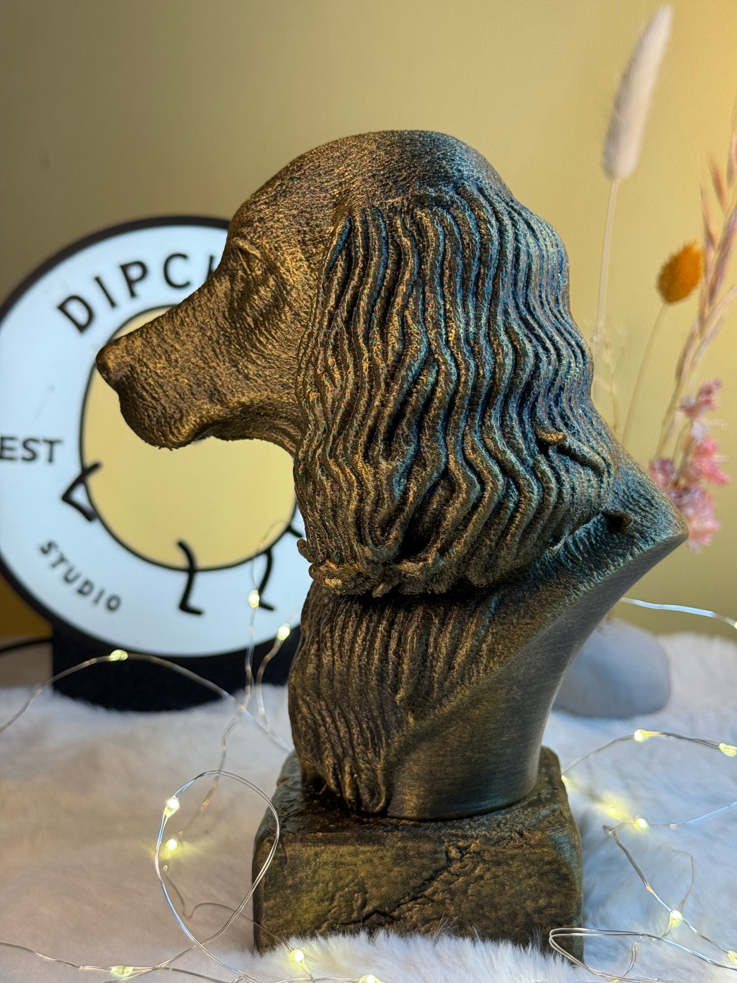 Springer Spaniel Antique Bust