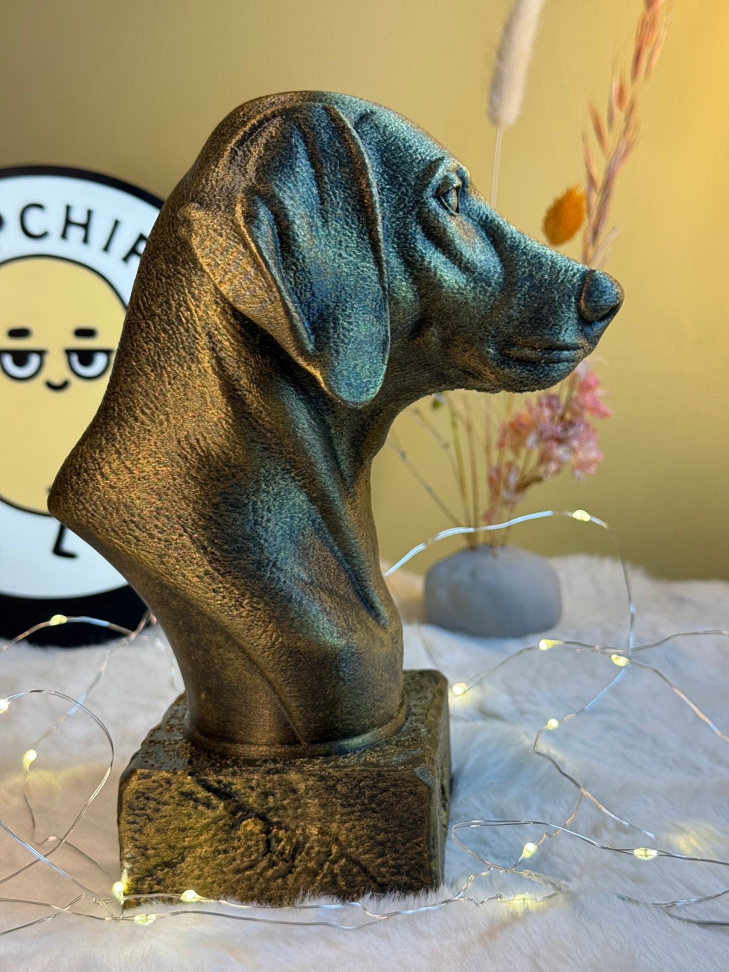 Weimaraner Antique Bust