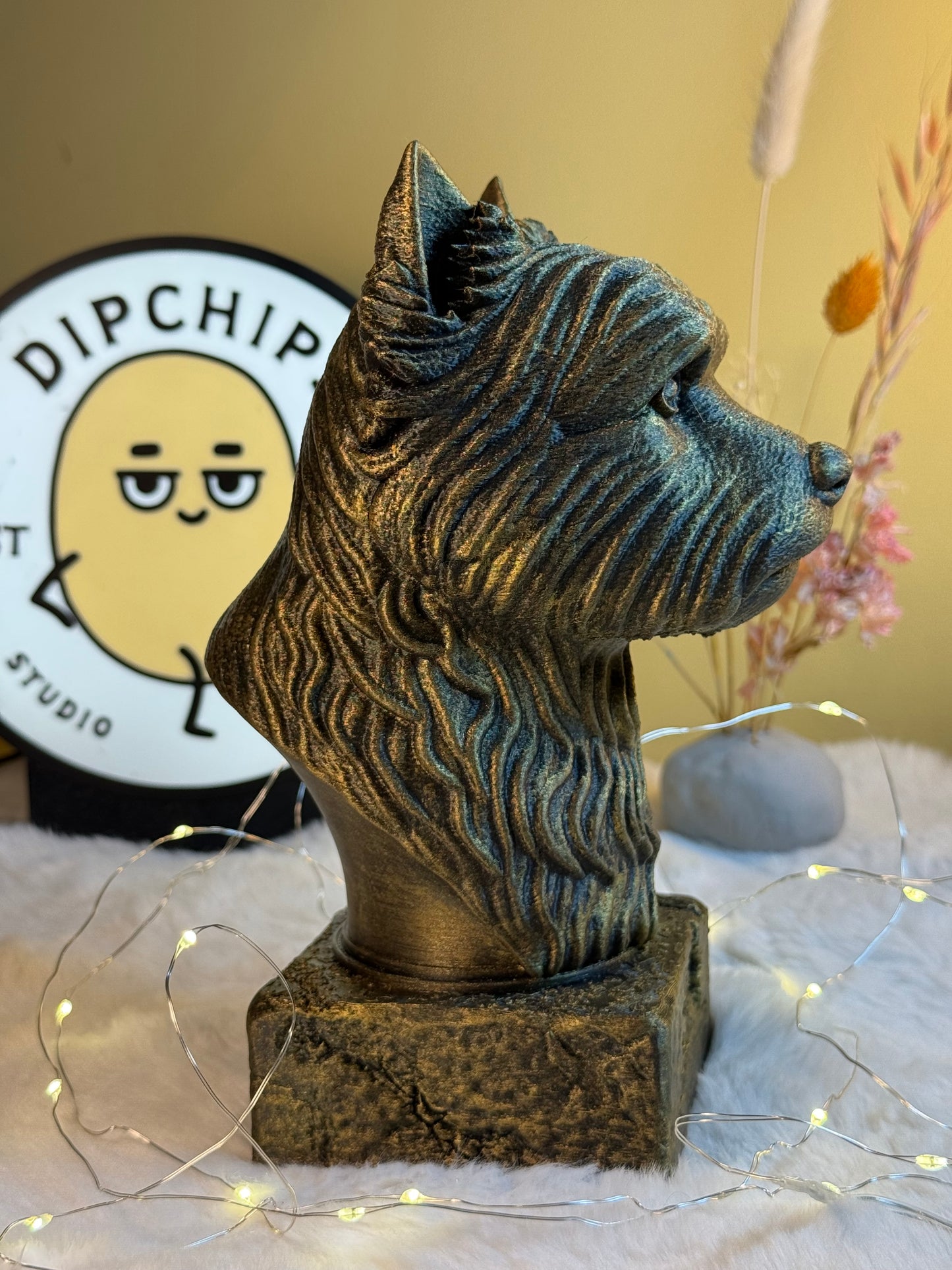 West Highland Antique Bust