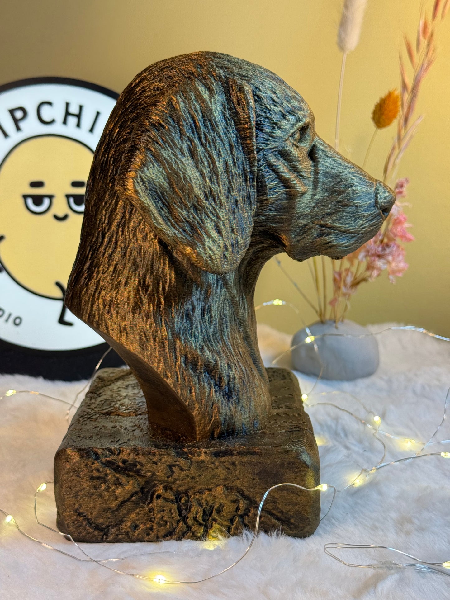 Plott Hound Antique Bust