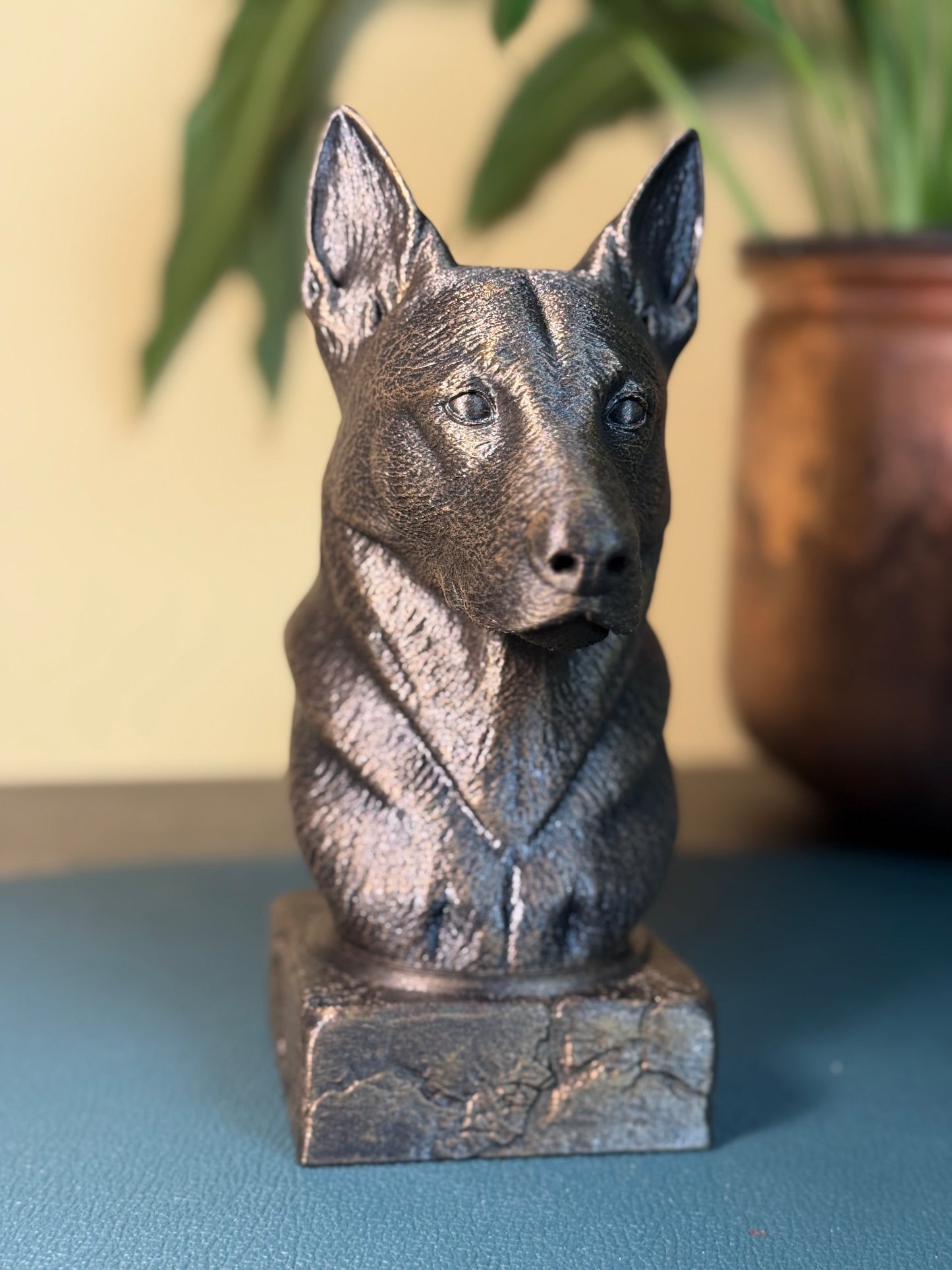 Belgian Malinois Antique Bust