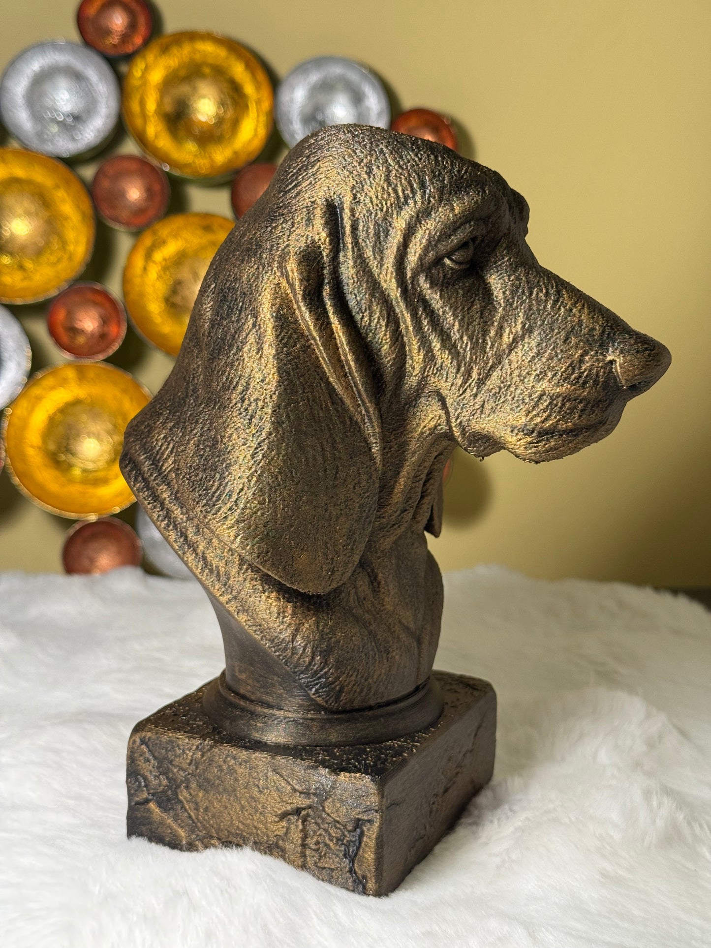 Basset Hound Antique Bust