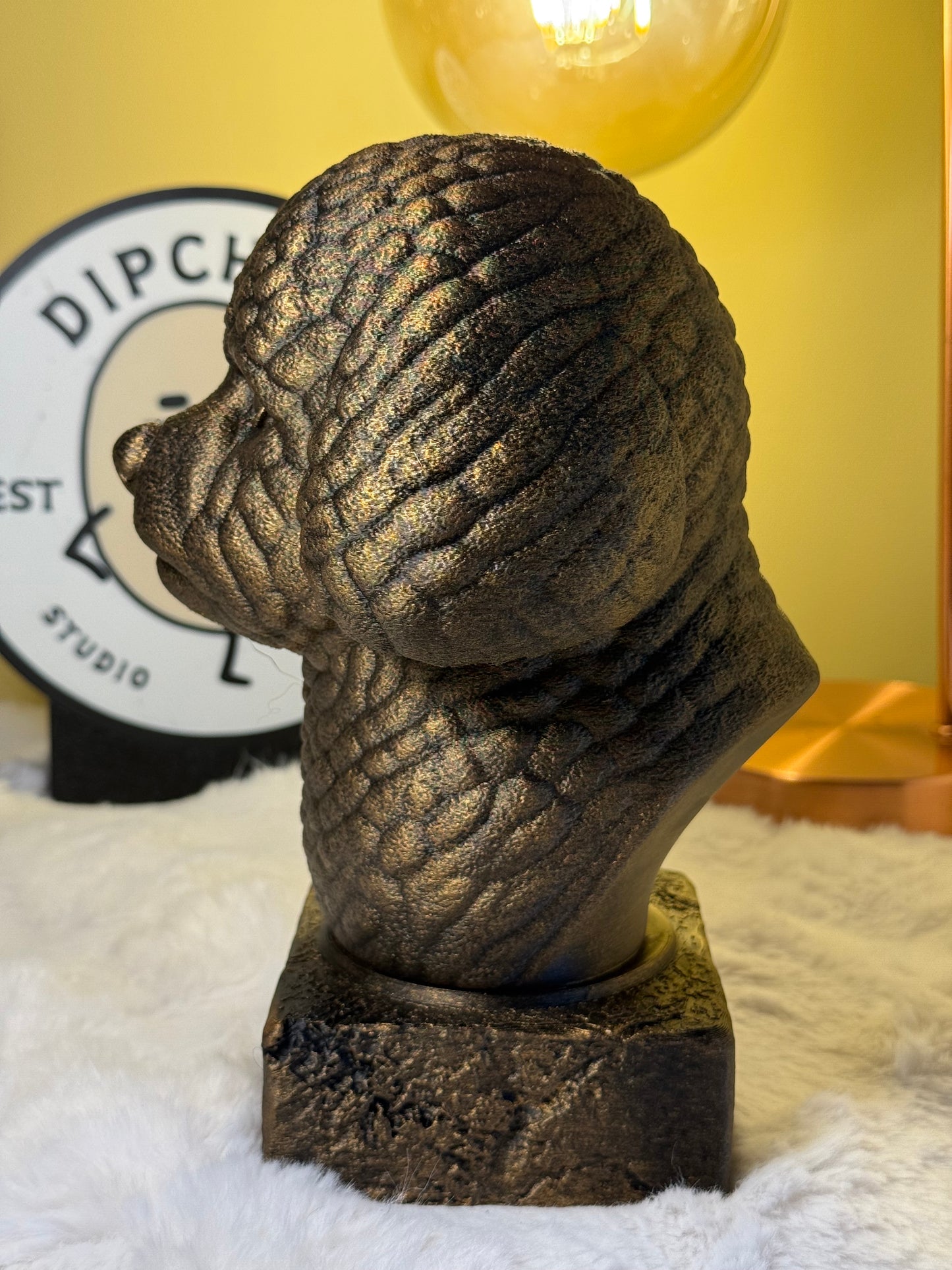 Bichon Frise Antique Bust