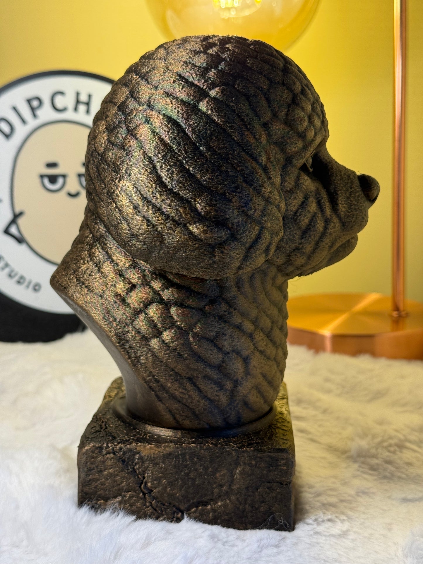 Bichon Frise Antique Bust