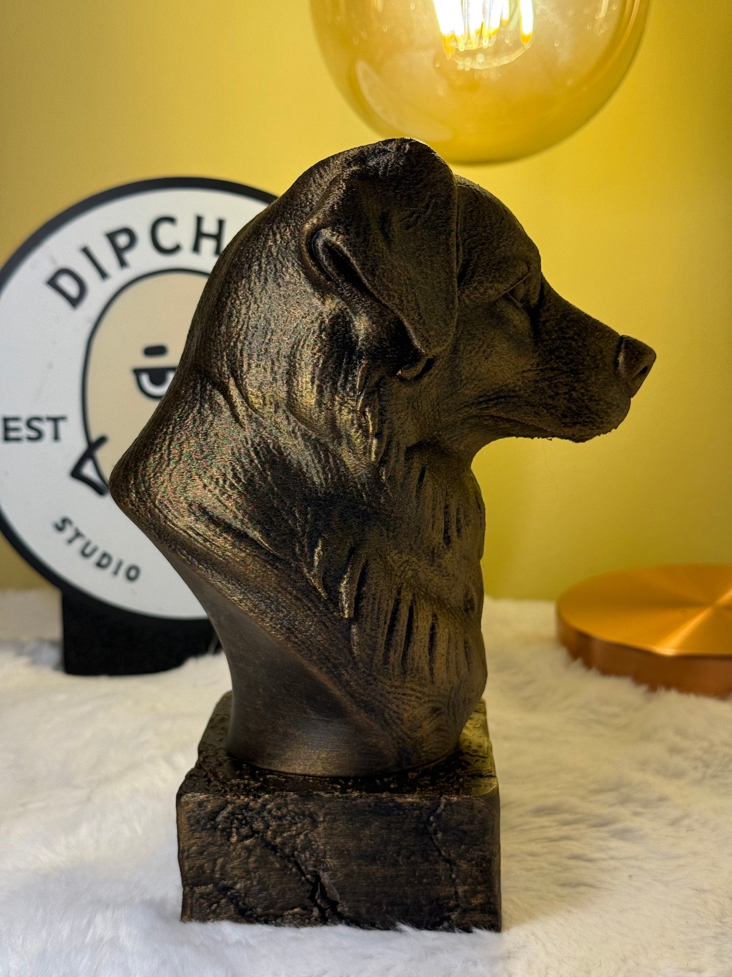 Australian Shepherd Antique Bust