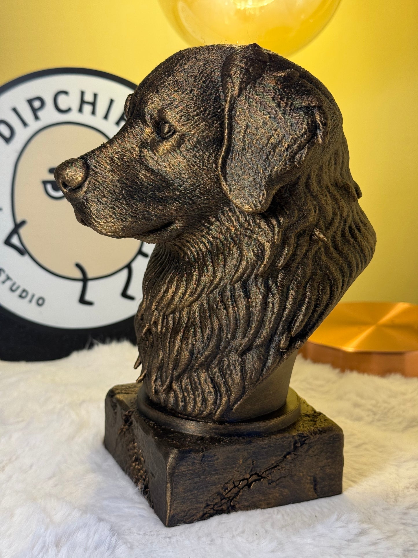 Bernese Mountain Dog Antique Bust